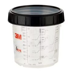 3M 16001 Ölçekli Karıştırma Sert Kap ve Kilitli Halkası 650ml