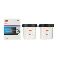 3M 16001 Ölçekli Karıştırma Sert Kap ve Kilitli Halkası 650ml
