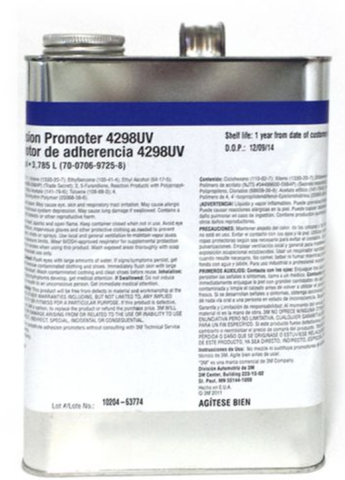 3M 4298UV Primer Bant Yapışmasını Artıran UV Göstergeli Yüzey Astarı 3,78 Lt