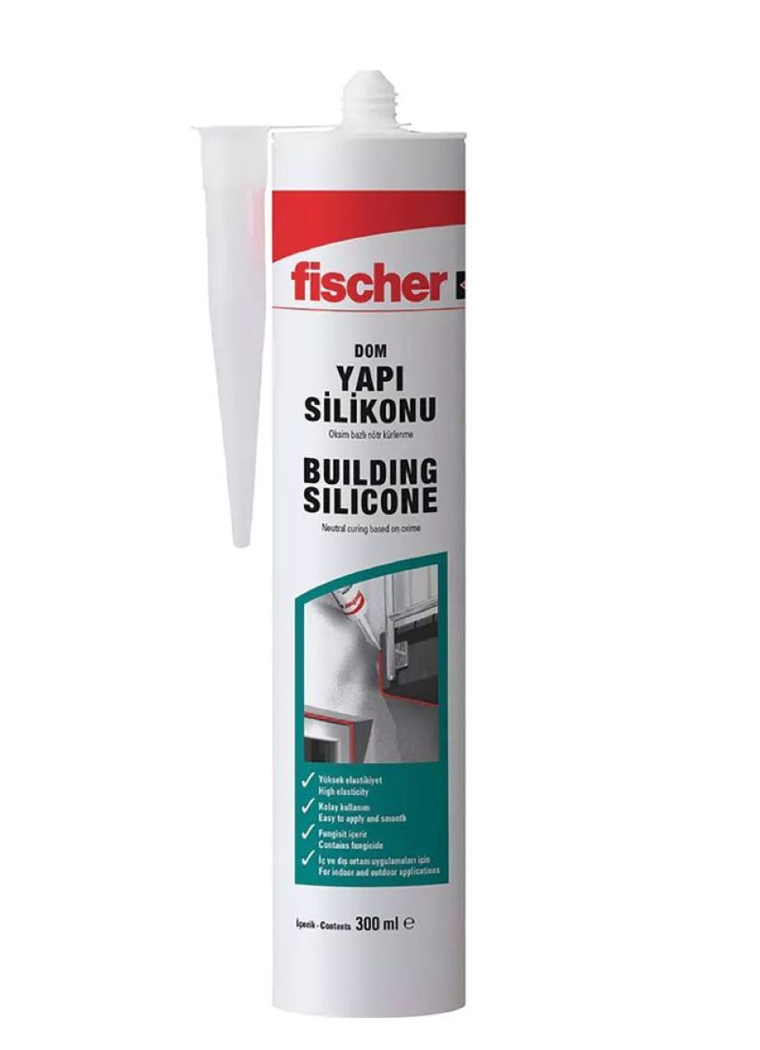 Fischer DOM Dış Cephe Silikon Beyaz Renk 300 ml