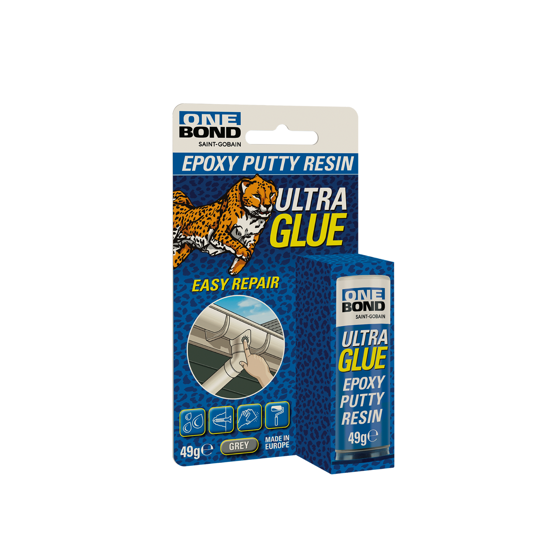 Onebond Hızlı Kürlenen Epoksi Macun Gri 49 gr