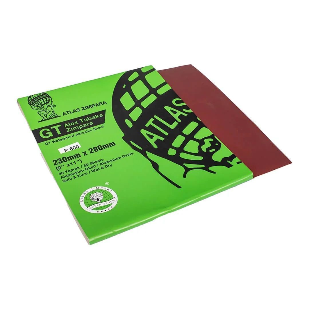 Atlas 230*280 Green Tiger 888 P400 Su Zımparası Tabaka 10 adet