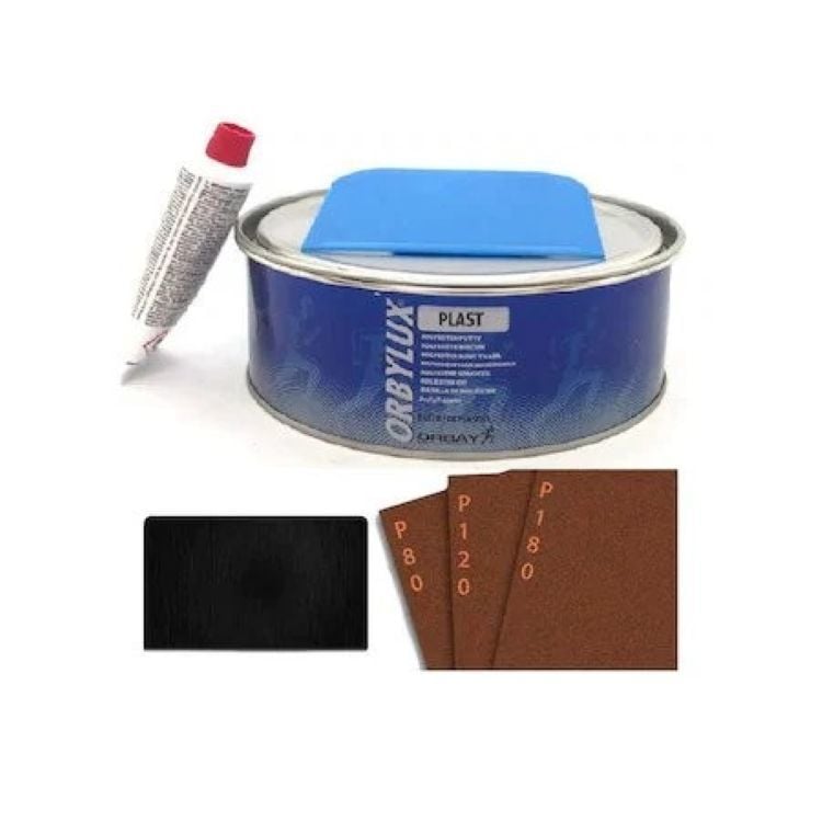 ORBAY Plastik Tampon ve Plastik Yüzey Macunu 1000 gr Set + Plastik Aparat Hediye