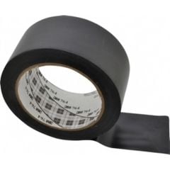 3M 764i Yer İşaretleme Bantı Siyah 50mm*33mt  1 Koli / 24 Rulo