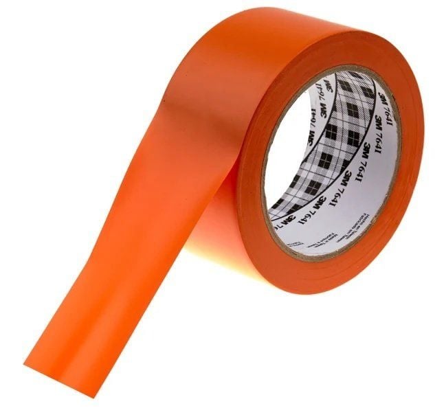 3M 764i Yer İşaretleme Bandı Turuncu 50mm*33mt 1 Koli / 24 rulo