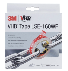 3M LSE160WF VHB Çift Taraflı Akrilik Bant Beyaz 19mm*3mt