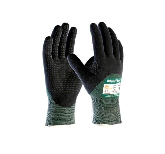 ATG MaxiFlex Cut 34-8453 Dotlu 3/4 Kaplamalı Kesilmeye Dayanıklı İş Eldiveni