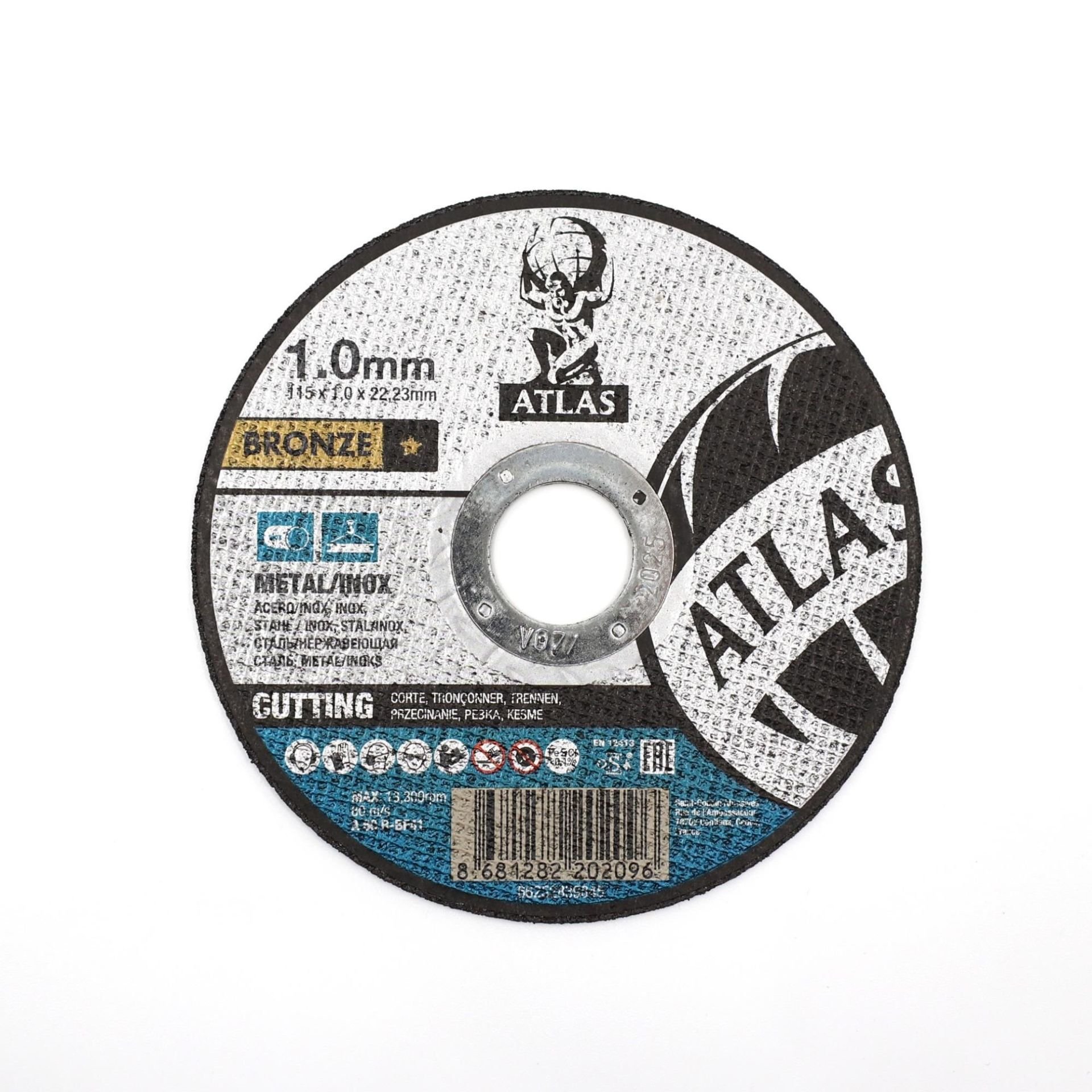 Atlas A30P 115*3.0*22.23 T41 Metal Paslanmaz Çelik Kesme Taşı Bronz 5 ADET