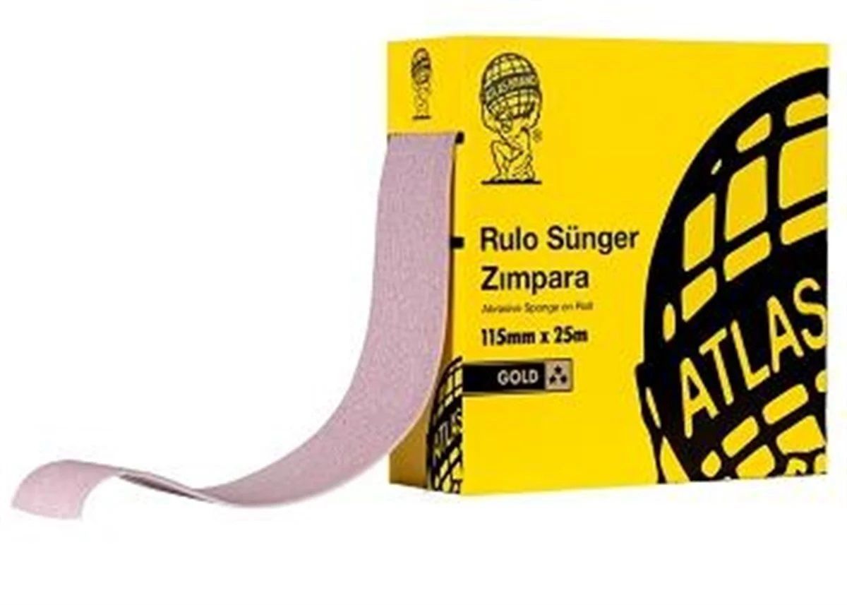 Atlas P37C 115mm*25mt P320 Rulo Sünger Zımpara 1 Kutu