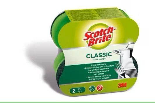 3M Scotch Brite Klasik Konfor Ovma Süngeri 4 Paket / 8 adet sünger
