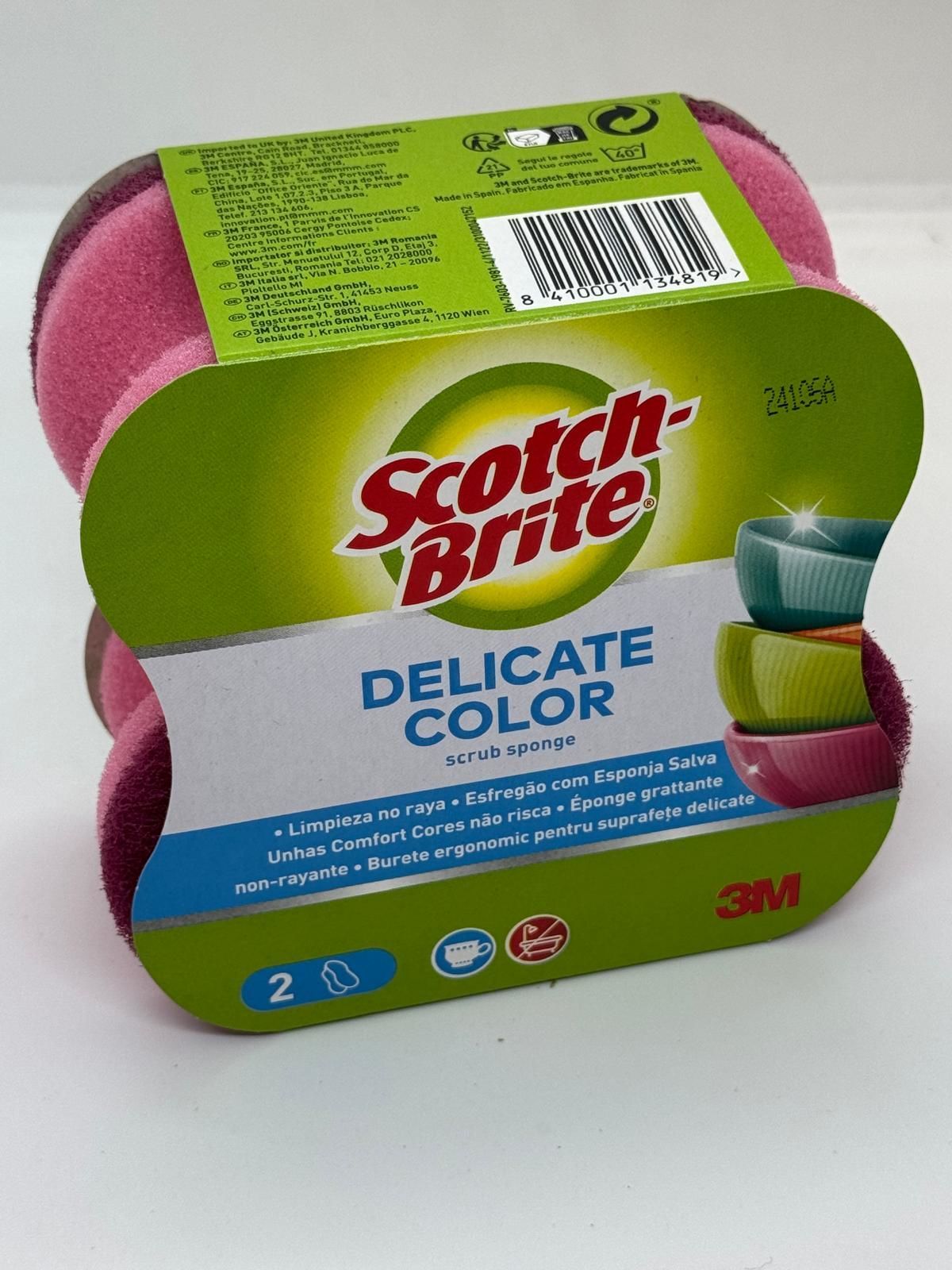 3M Scotch Brite Hassas Çizmez Konforlu Renkli Bulaşık Süngeri 4 Paket / 8 adet sünger