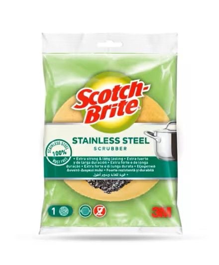 3M Scotch Brite Köpük Kaplamalı Paslanmaz Çelik Ovma Teli 1 Paket / 1 adet tel