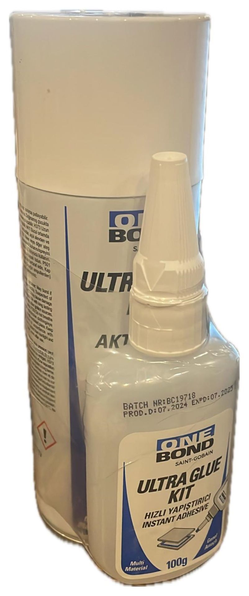 Saint Gobain One Bond Mdf Kit Hızlı Yapıştırıcı 400ML ve Aktivatör 100ML  1 Koli / 25 Kit