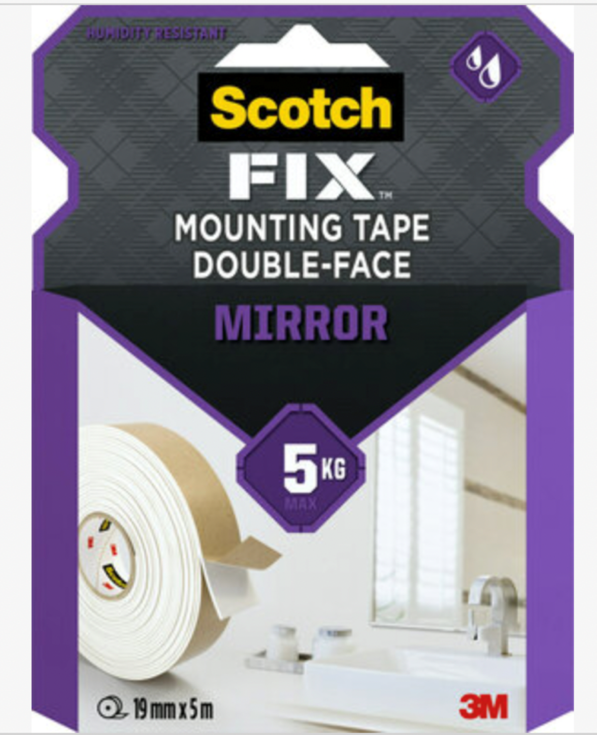 3M Scotch Fix 4496W Ayna Montaj Bandı 19mm*5mt