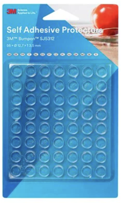 3M SJ5312BL Bumpon Koruyucu Ayak Şeffaf Renk 56 Adet