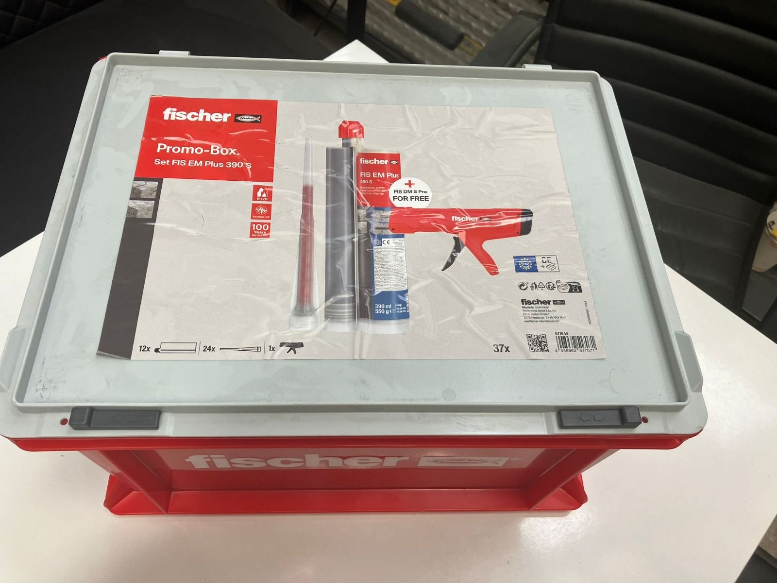 Fischer FIS EM PLUS 390 S Kimyasal Dübel ve Uygulama Tabancası Seti 12 Kartuş 1 Tabanca