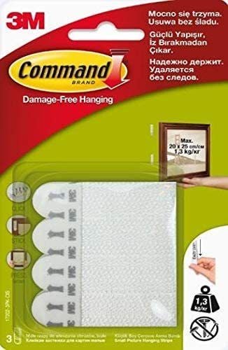 3M Command 17202 Küçük Boy Cırt Bant 4 Paket