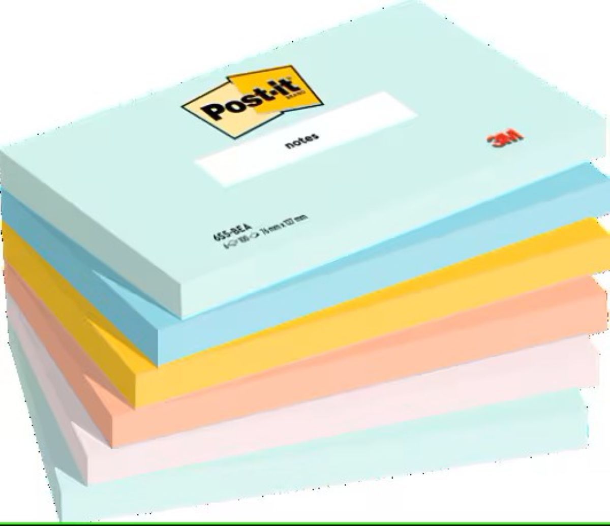 3M Post-it® Not, Renkli 76mm*127mm 1 Blok / 6 Paket / 600 Yaprak