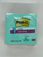 3M Post-it® Super Sticky Z-Not Farklı Renk 76mm*76mm 1 Blok / 6 Paket / 540 Yaprak
