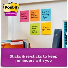 3M Post-it® 654 Super Sticky Not Kanarya Sarısı 76x76 mm 100 Yaprak  / 2 Paket