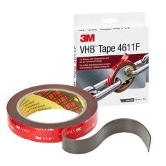 3M 4611F VHB Yüksek Isı Dayanımlı Çift Taraflı Bant 19mm*3mt