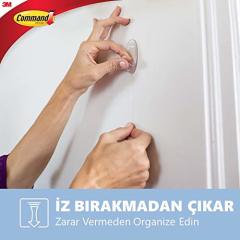 3M Command 17092 Küçük Boy Şeffaf Askı 1 Paket