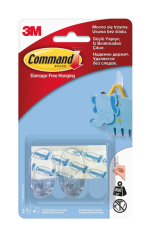 3M Command 17092 Küçük Boy Şeffaf Askı 1 Paket