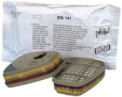 3M 6057 ABE1 Organik İnorganik Asit Gaz Buhar Filtresi 3 Takım / 3 Çift