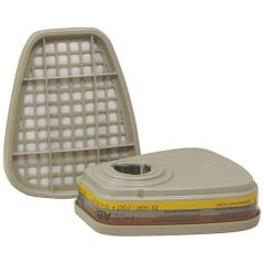 3M 6057 ABE1 Organik İnorganik Asit Gaz Buhar Filtresi 4 Takım / 4 Çift