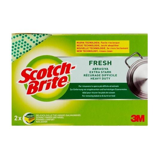 3M Scotch Brite Fresh Tırnak Koruyuculu Bulaşık Süngeri 1 Paket / 2 sünger