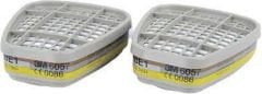 3M 7502 Yarım Yüz Maskesi  ve 3M 6057 ABE1 Filtre Seti