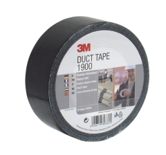 3M 1900 Bez Bant (Duct Tape) Siyah Renk 50mm*50mt 6 Rulo