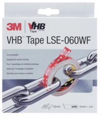 3M LSE060WF VHB Çift Taraflı Akrilik Bant Beyaz 19mm*3mt